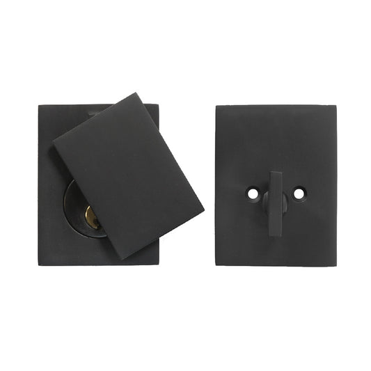 Bronze Square Deadbolt - Single Cylinder - With T-Turn