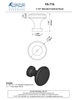 Bronze 1-1/4" Beveled Cabinet Knob