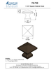 Bronze 1-1/4" Square Cabinet Knob