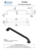 Bronze 9" C2C Curved Cabinet Pull