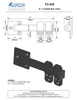 Bronze 6" Lockable Bar Latch
