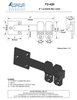 Bronze 6" Lockable Bar Latch