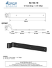 Brass 10" Arch Strap - 1-1/4" Offset