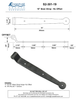 Brass 10" Bean Strap - 3/4" Offset