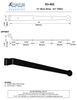 Brass 14" Bean Strap - 1-1/4" Offset