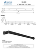 Brass 14" Bean Strap - 2-1/4" Offset
