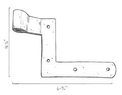 Brass New York Strap - 3/4" Offset - Paired Set