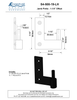 Brass Jamb Pintle - 1-1/4" Offset