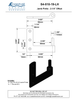 Brass Jamb Pintle - 2-1/4" Offset