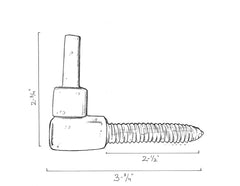 Brass Screw in Pintle