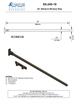 Brass 20" Bahama Window Stay