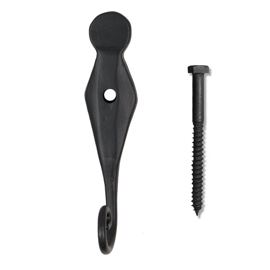 Brass Shutter Dog - English Rat Tail