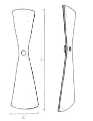 Brass Shutter Dog - Propeller