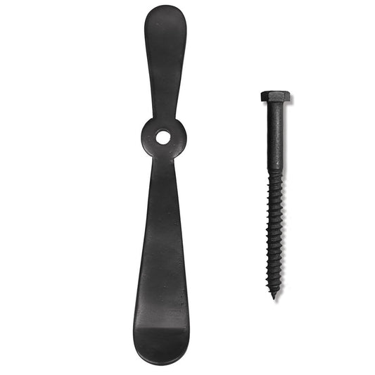 Brass Shutter Dog - Propeller Round