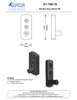 Brass Shutter Dog Bar Mount