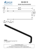 Brass Shutter Dog Horizontal Bar